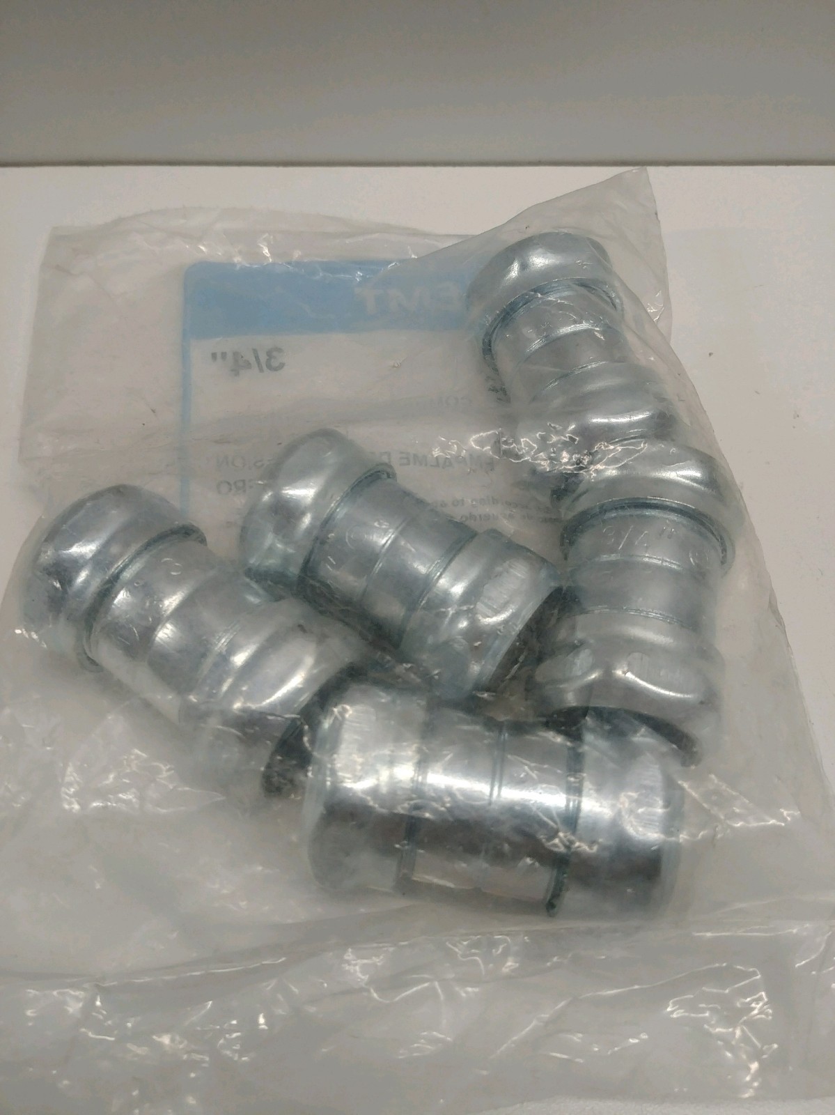 LOT OF (5) NEW OLD STOCK! HALEX EMT 3/4″ STEEL COMPRESSION COUPLINGS 26242