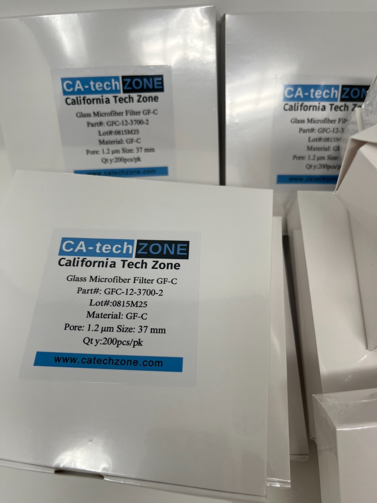 Glass Microfiber Filter Grade: GF-C (1.2μm)37 mm 5x(200/pk) (total: 1000/box)