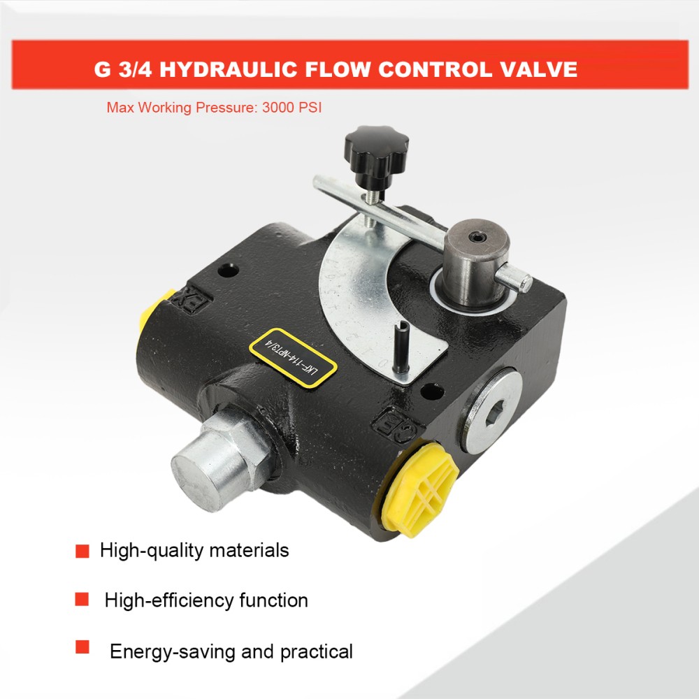 Hydraulic Adjustable Variable Flow Control Valve 3/4-inch NPT Port 0-30 gpm