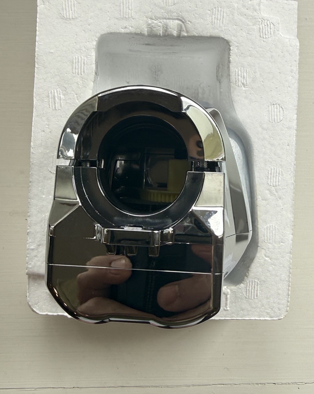 Toilet TC AutoFlush W/Courtesy Flush Chrome #401805A.Read Description
