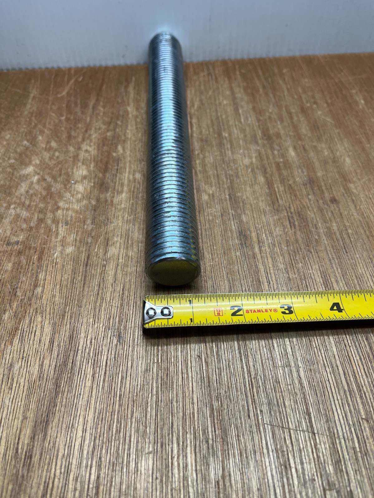 M30-3.5mm X 9-3/4″ Fully Threaded Allthread Rod Zinc Plated Steel Class 4.8