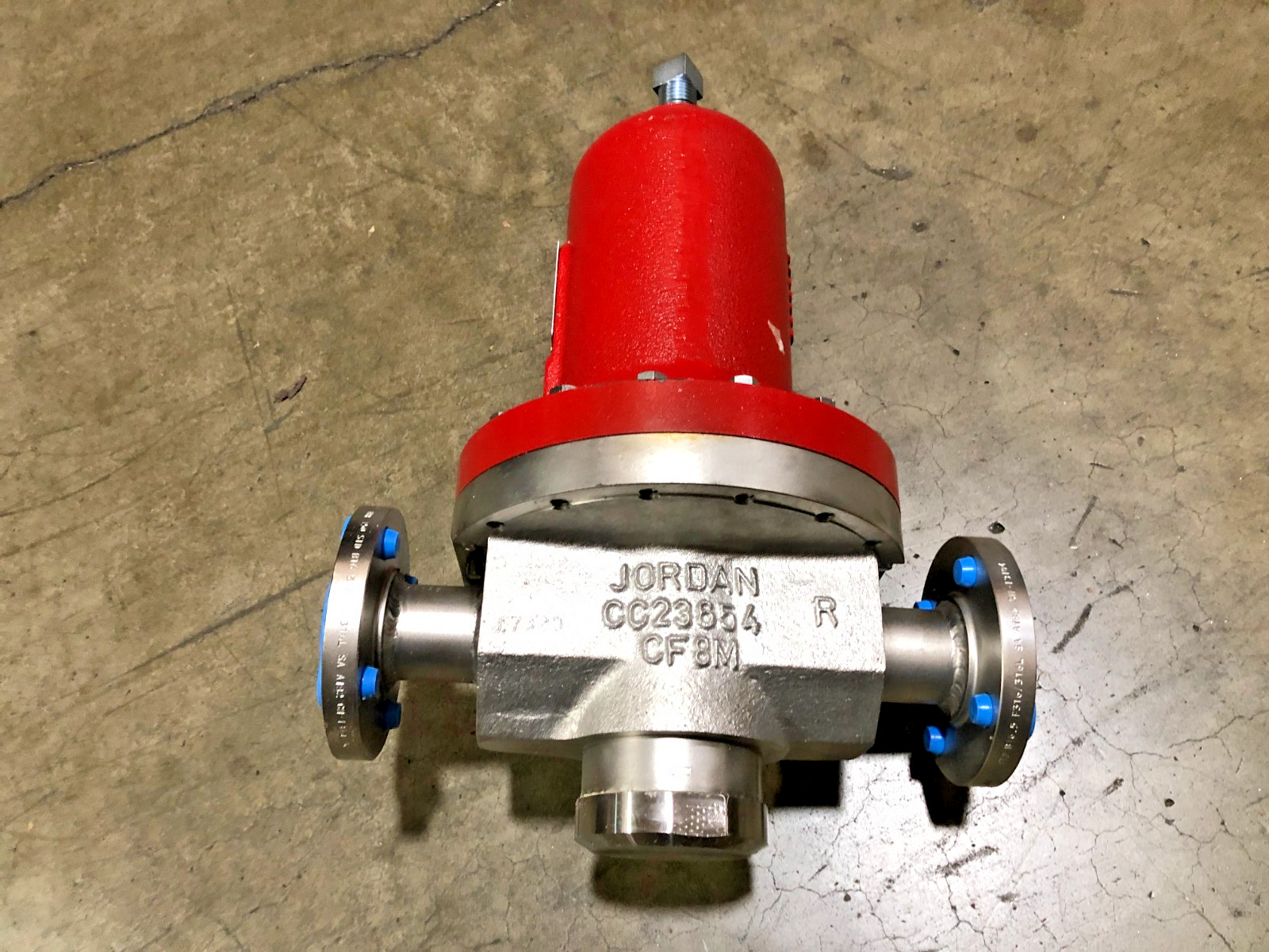 New Jordan Valve 68G Globe-Style Regulator 1-1/2″ Seat B-N 316 Body 275psi Max