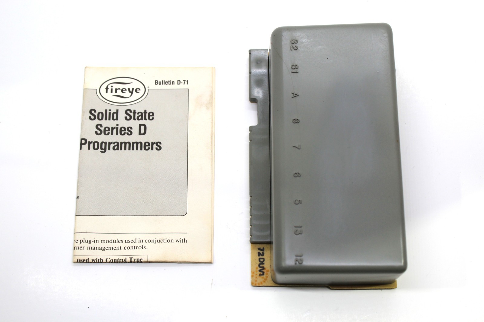 FIREYE TYPE 72DUV1 ULTRAVIOLET AMPLIFIER NEW SURPLUS OLD STOCK 72DUV1