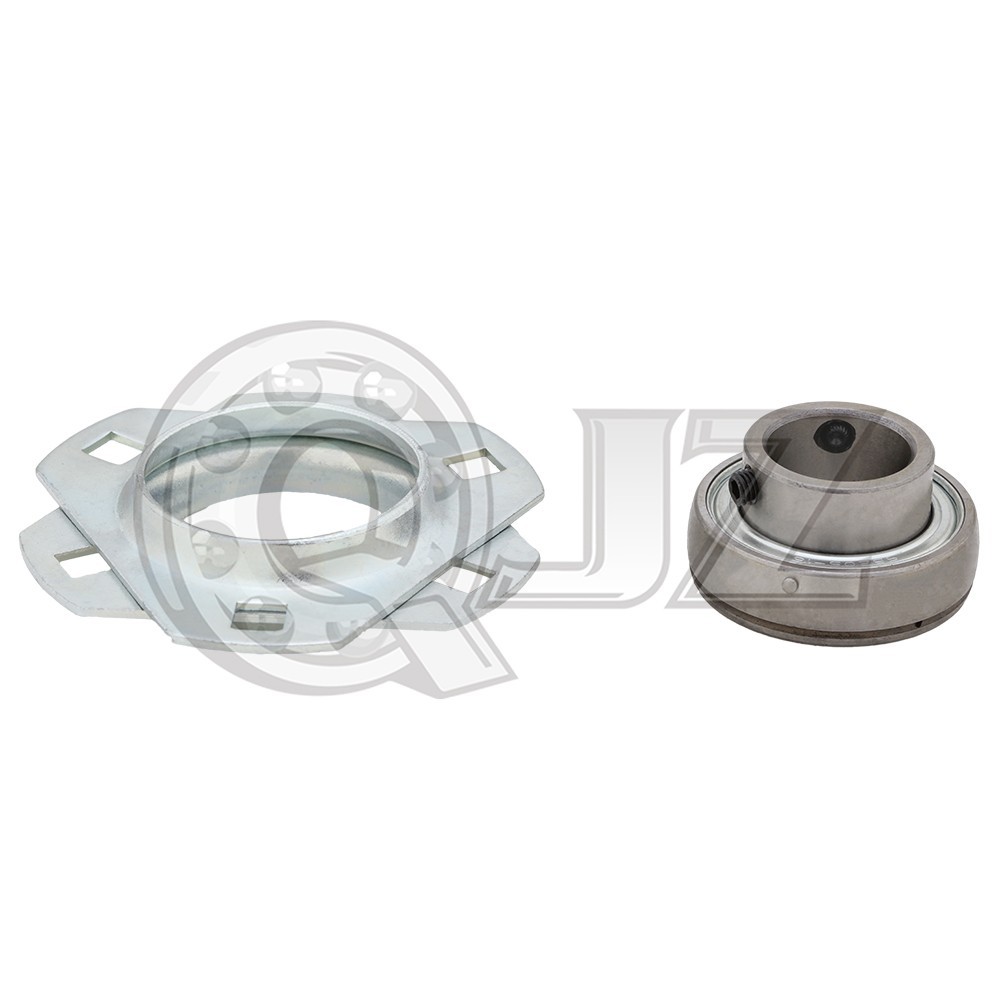 [Qty.1] SBPFT205-16 3-Bolt Pressed Steel Triangular Housing, 1-3/16 in Bore (ID)