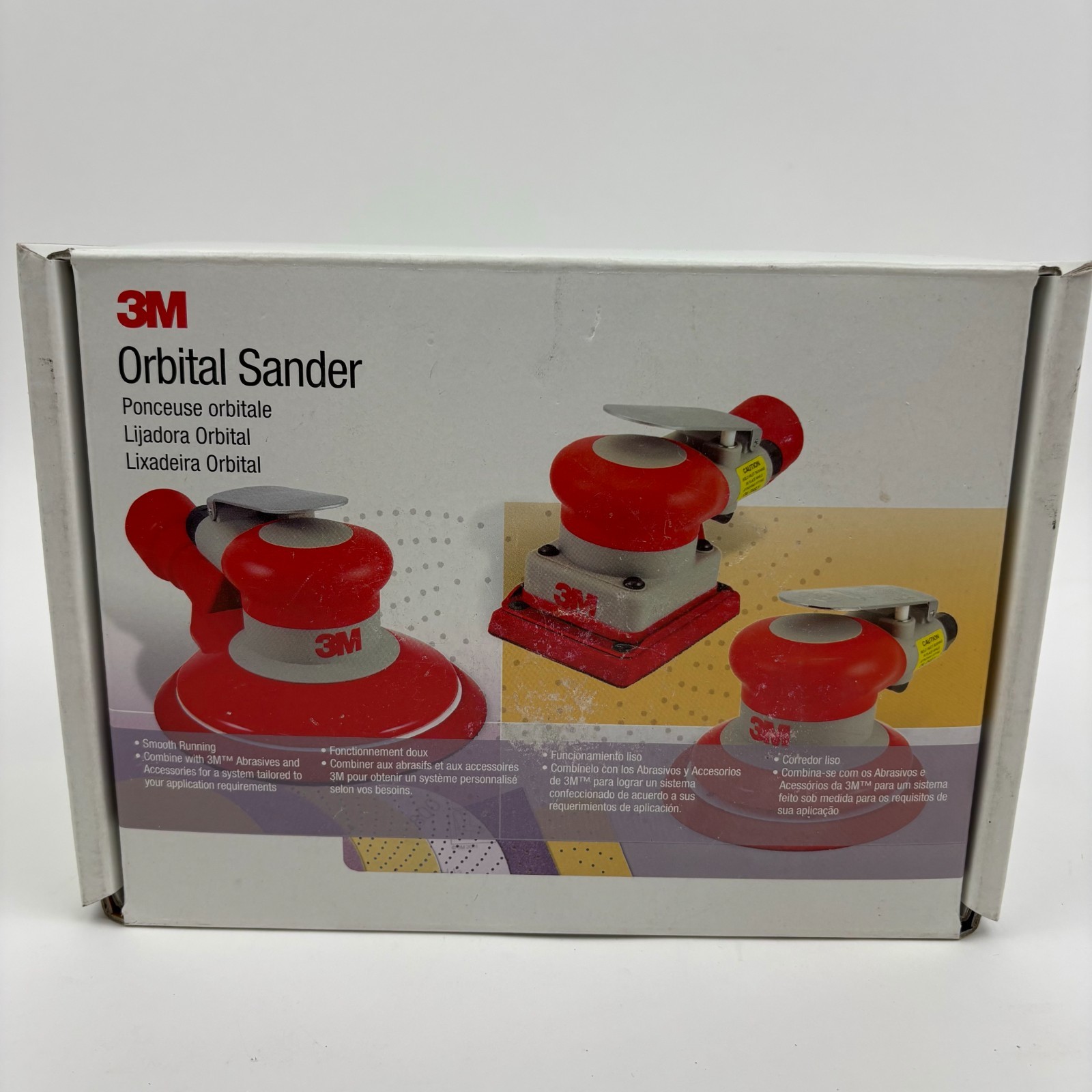 3M 20244 Mini Random Orbital Nib Sander 1-1/4 in x 3/16 Orbit-New In Box