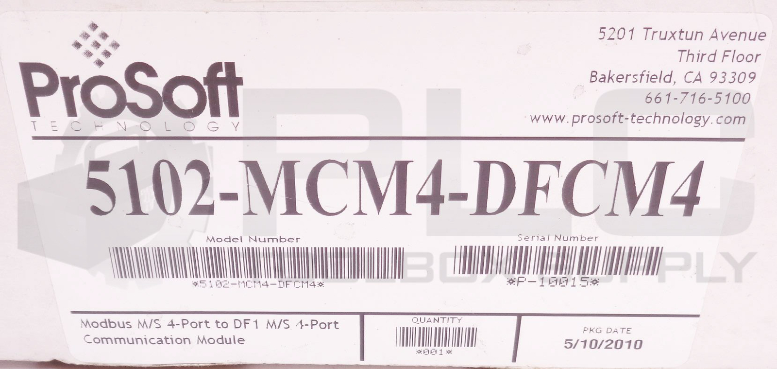PROSOFT 5102-MCM4-DFCM4 COMMUNICATION MODULE