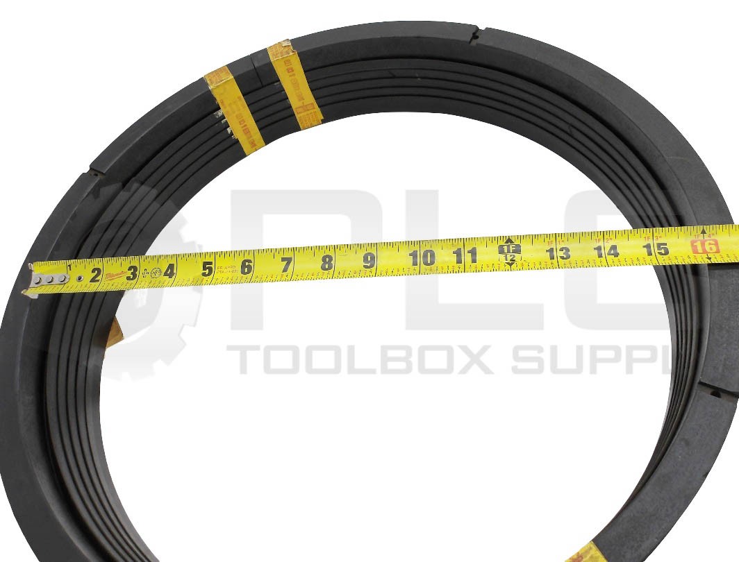 SET OF 6 NEW JW 800-8850 400X440MM JOINTING SEAL GASKET V-PACKING 15-3/4X17-1/4