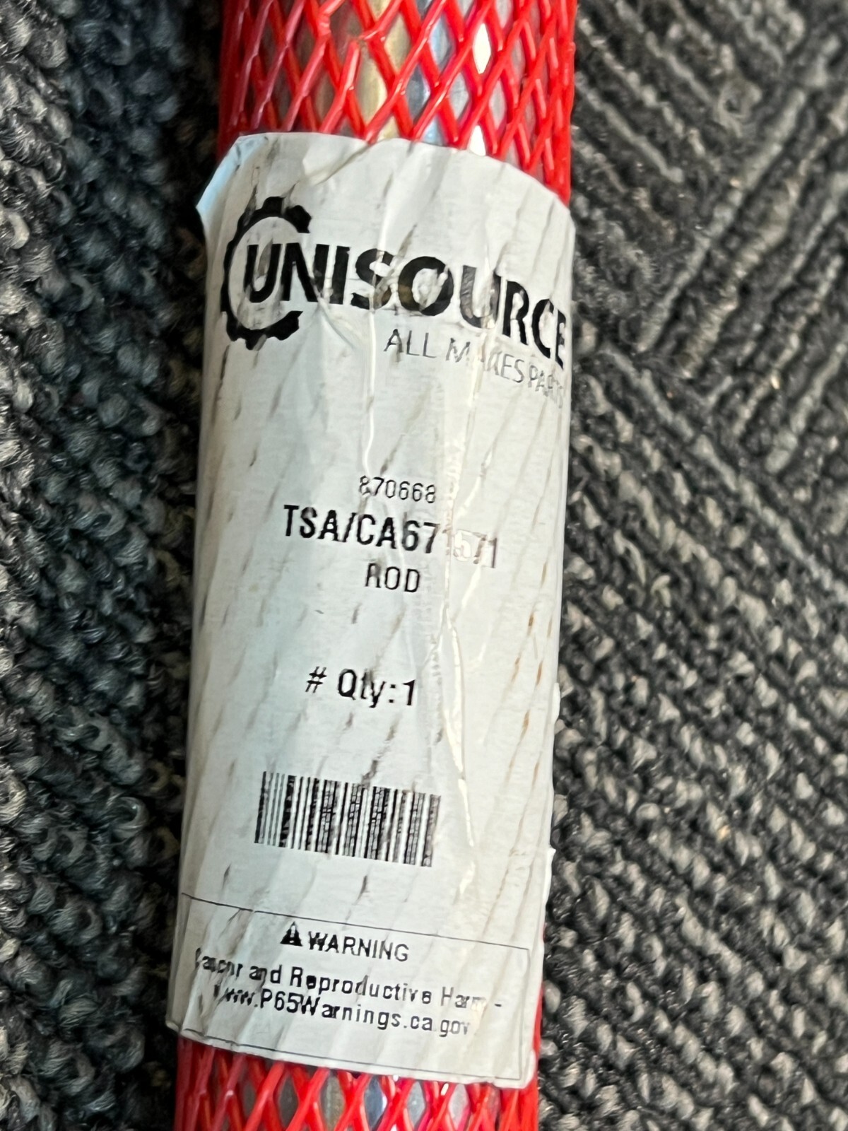 Unisource All Makes Parts Rod 870668 TSA/CA671571 Heavy Duty Gray