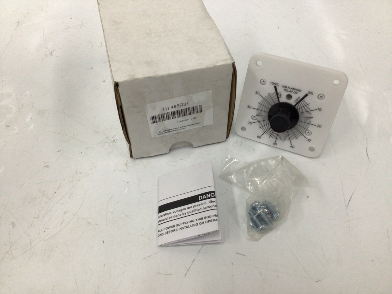 Macromatic PTA2030S Percentage Cycle Timer, 10A, 3-1/2″ W