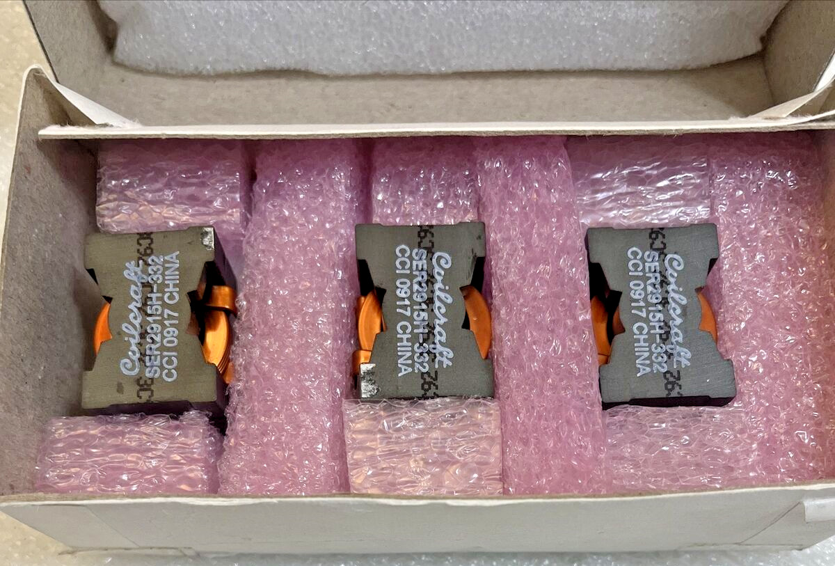 Lot 3 Coilcraft SER2915H-332 SER2915H-332kl Shielded Power Inductors