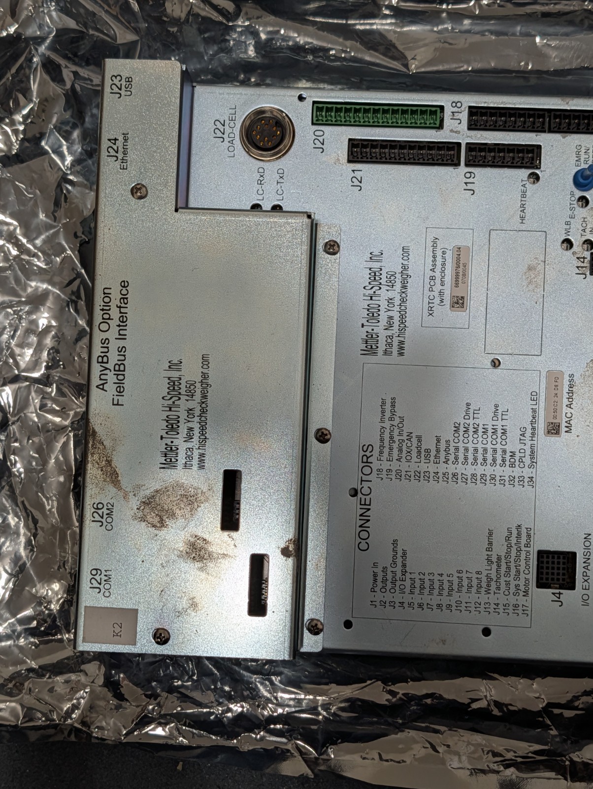 Mettler Toledo XRTC 6699976/0004.04 Anybus Option Fieldbus Interface