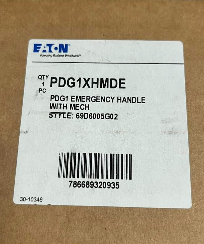 New NIB Eaton PDG1XHMDE PDG1 Emergency Handle w Mech Style 69D6005G02