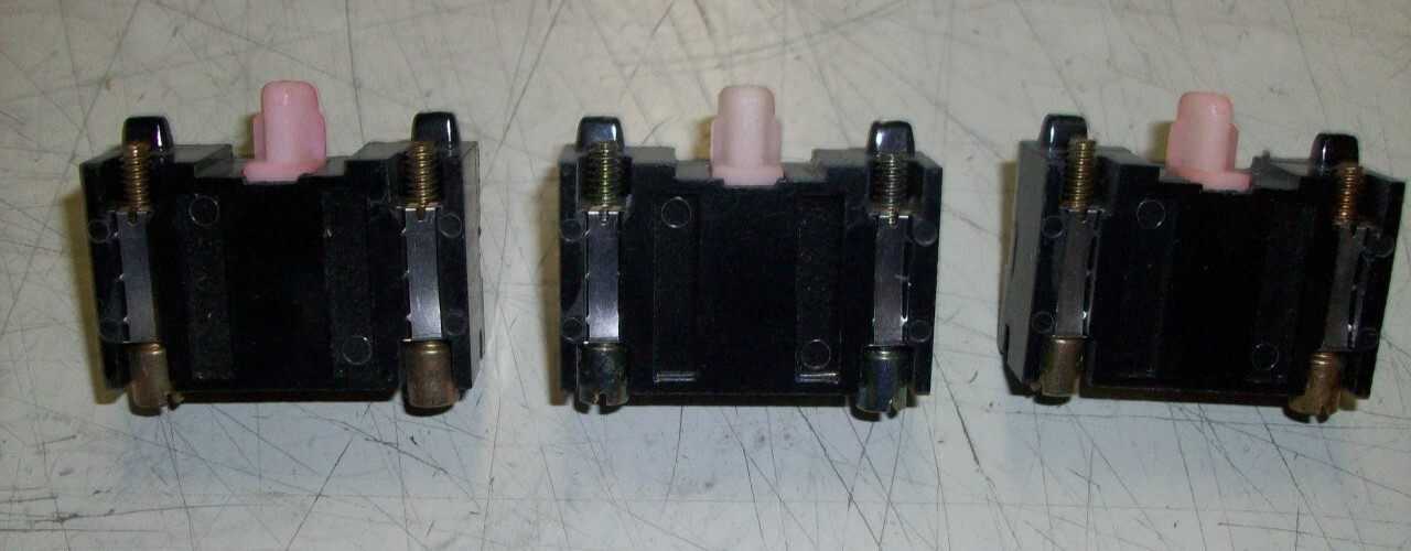 Furnas Electric Company Contact Block BJJ 600V AC Heavy Duty Lot of 3