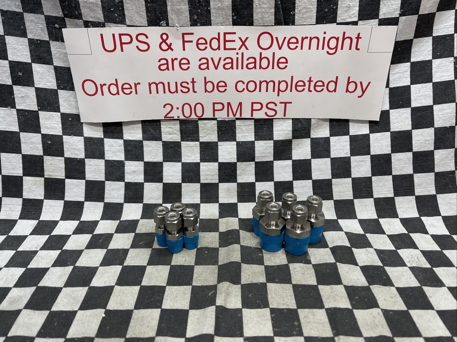SWAGELOK SS-400-1-8, SS-400-1-4, MALE CONNECTOR 1/4″ TUBE, LOT OF 9#1606V17