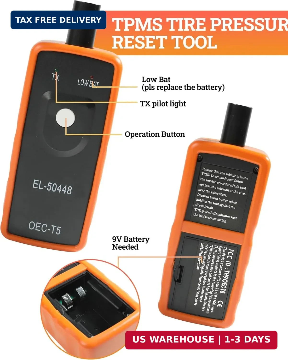 Universal TPMS Relearn Tool,System Programming Training,OEC-T5 Tire Pressure Mon