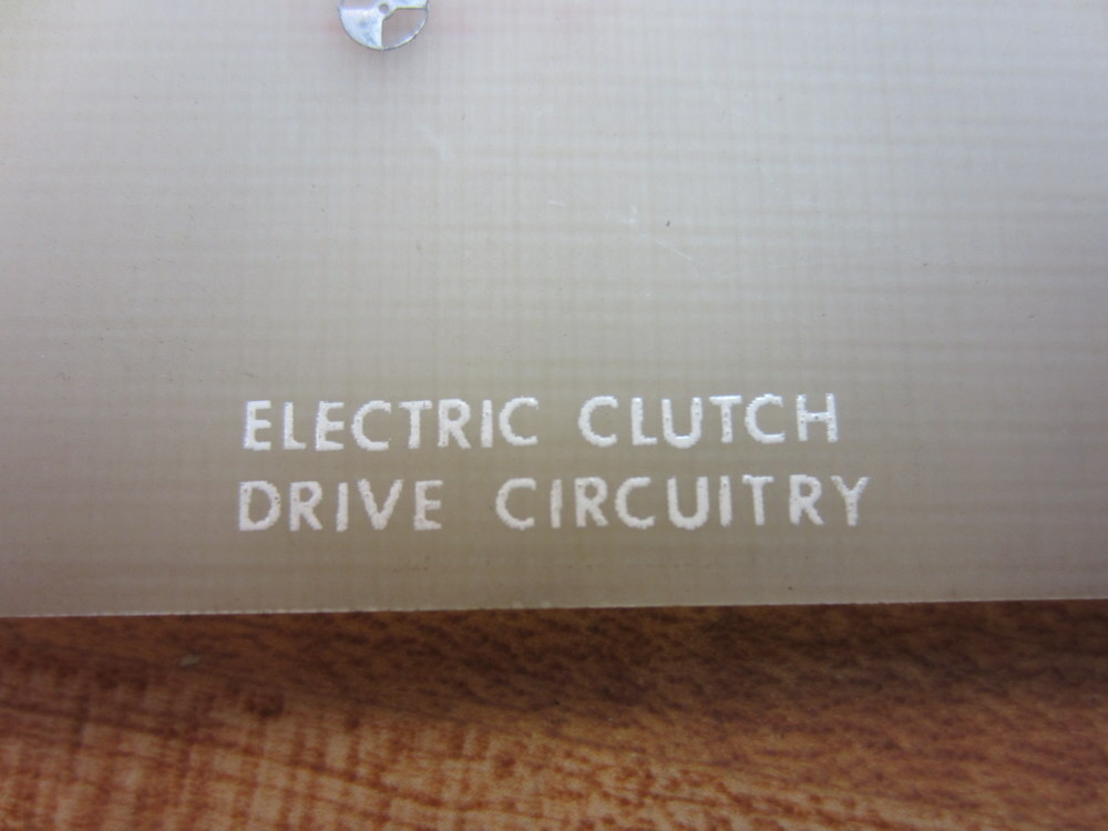 Warner & Swasey 8940-5185 Electric Clutch Drive Circuitry 8940-2590