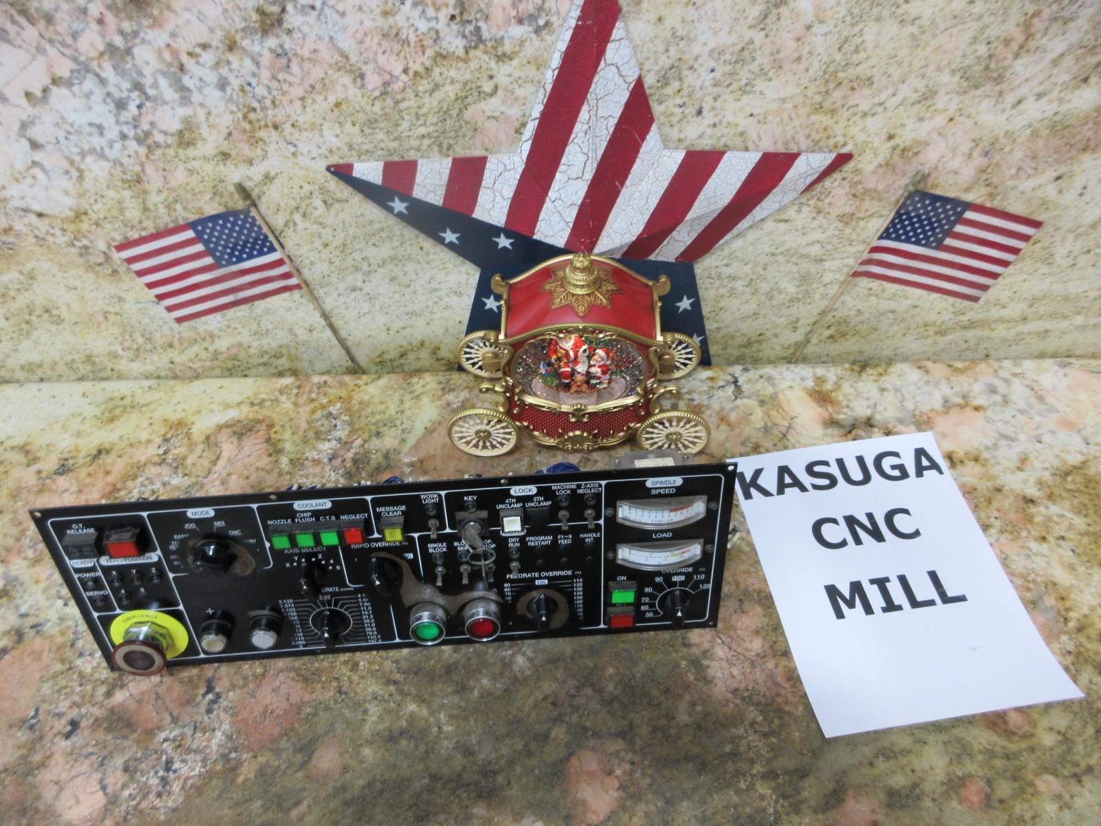 KASUGA CNC VERTICAL MILL MAIN OPERATOR CONTROL PANEL OPERATING