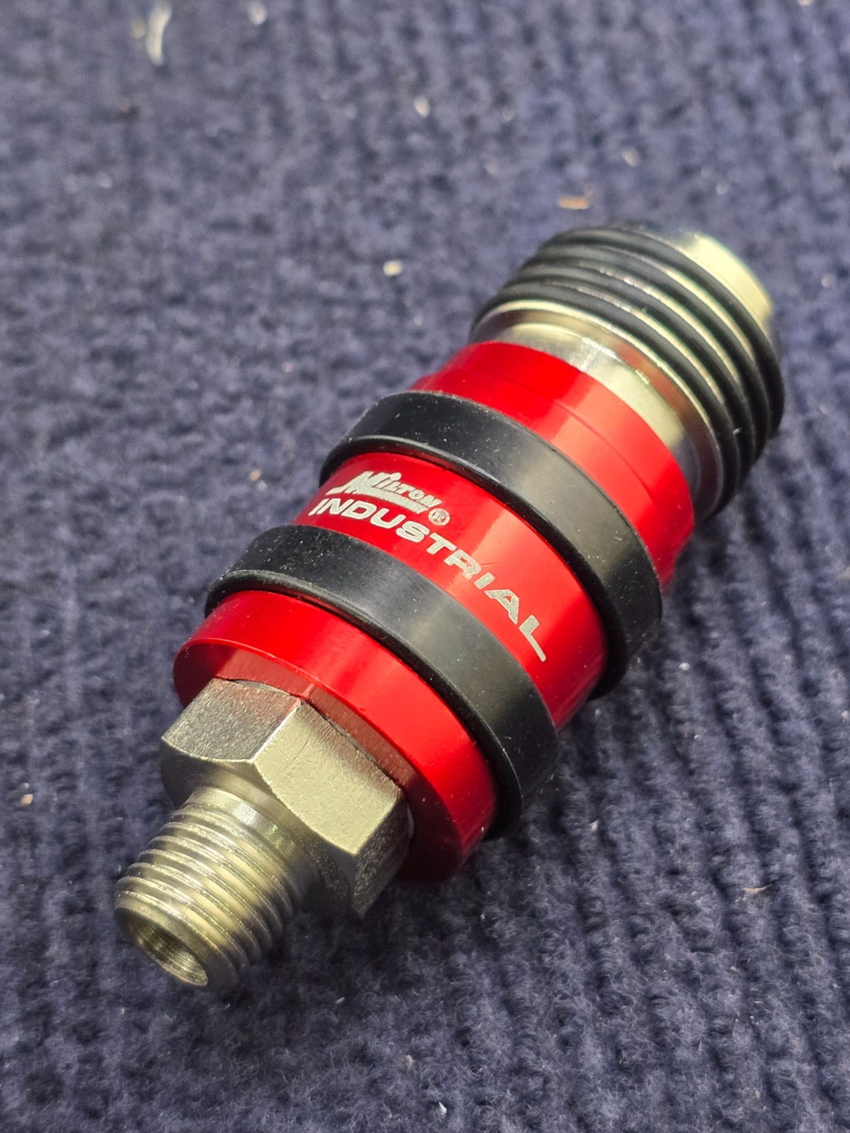 Milton S0751: Quick Connect Safety Exhaust Coupler – 1/4″ MNPT – 1/4″ Body