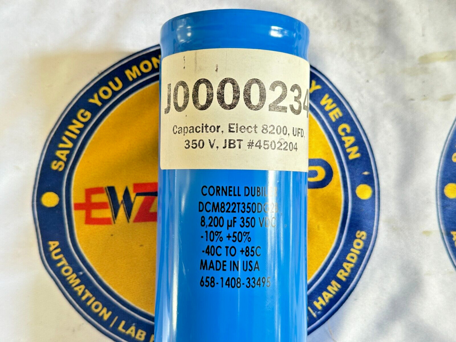 NEW CORNELL DUBILIER 8200 UF 350VDC CAPACITOR DCM822T350DG2B MADE IN USA
