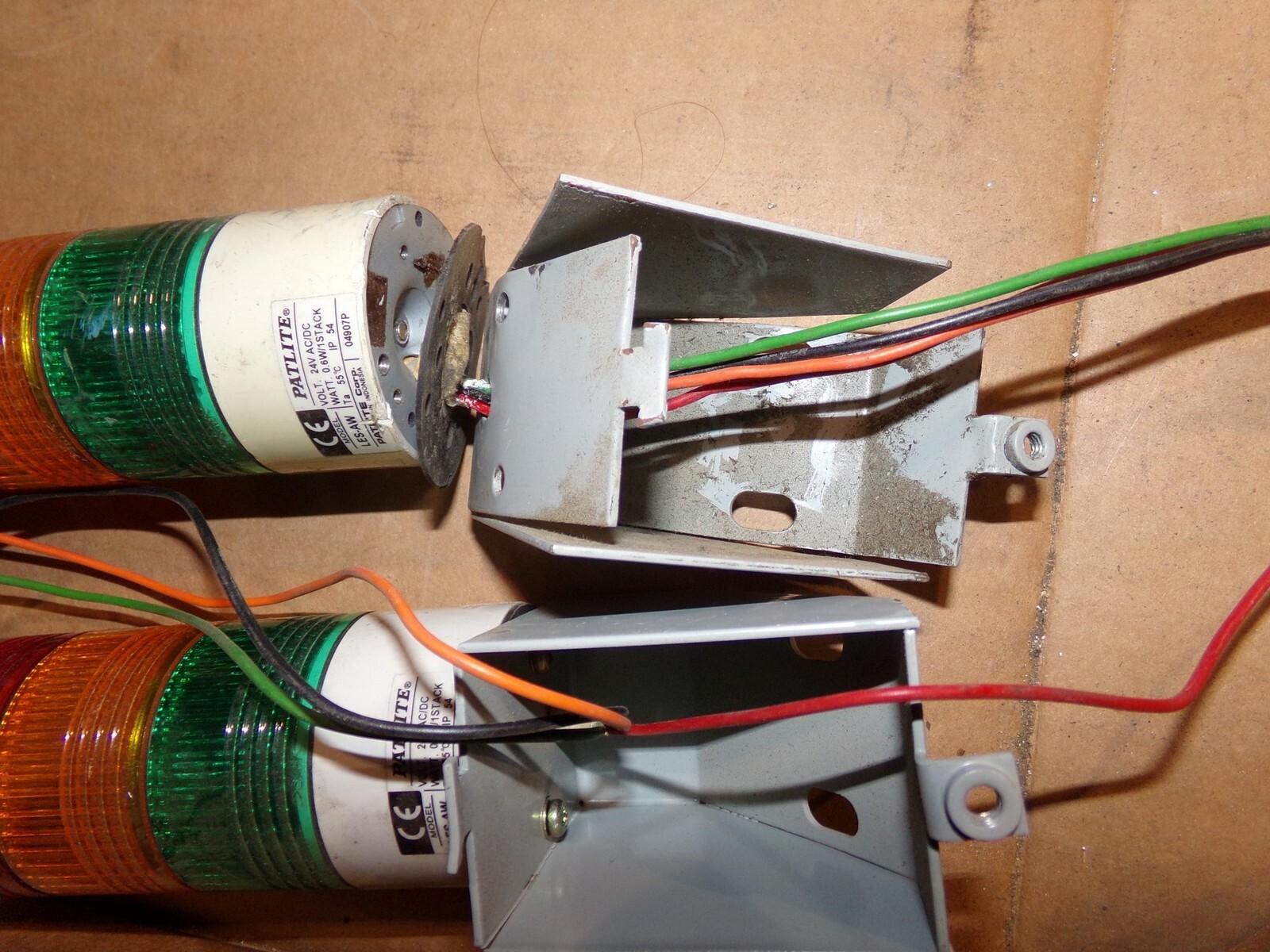 Patlite LES-AW Stak-Lite 24V AC/DC, Lot of 2 *FREE SHIPPING*