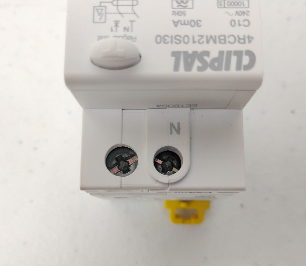 Clipsal 4RCBM210SI30 2 Module 2 Pole 10A 30mA Type A-SI 10000A C-Curve