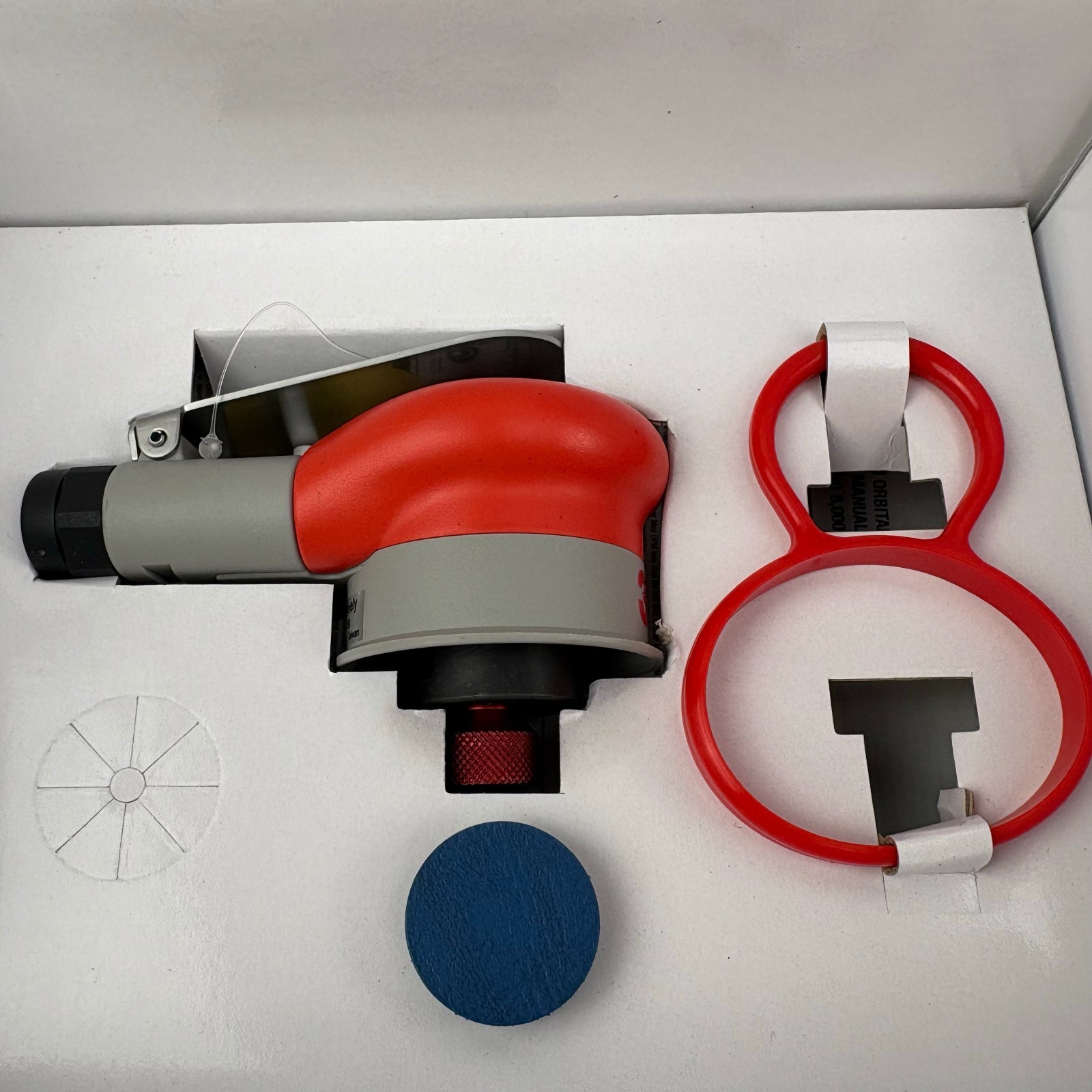 3M 20244 Mini Random Orbital Nib Sander 1-1/4 in x 3/16 Orbit-New In Box