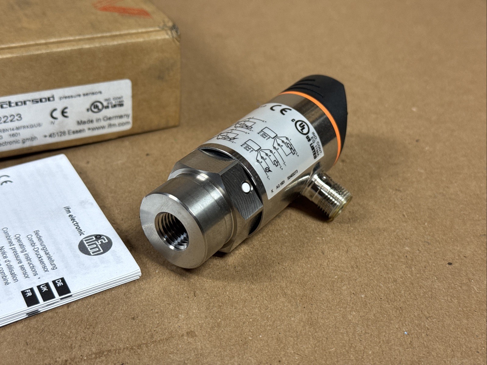 NEW IFM PN-025-RBN14-MFRKG/US V PN2223 Pressure Sensor SURPLUS FAST SHIPPING