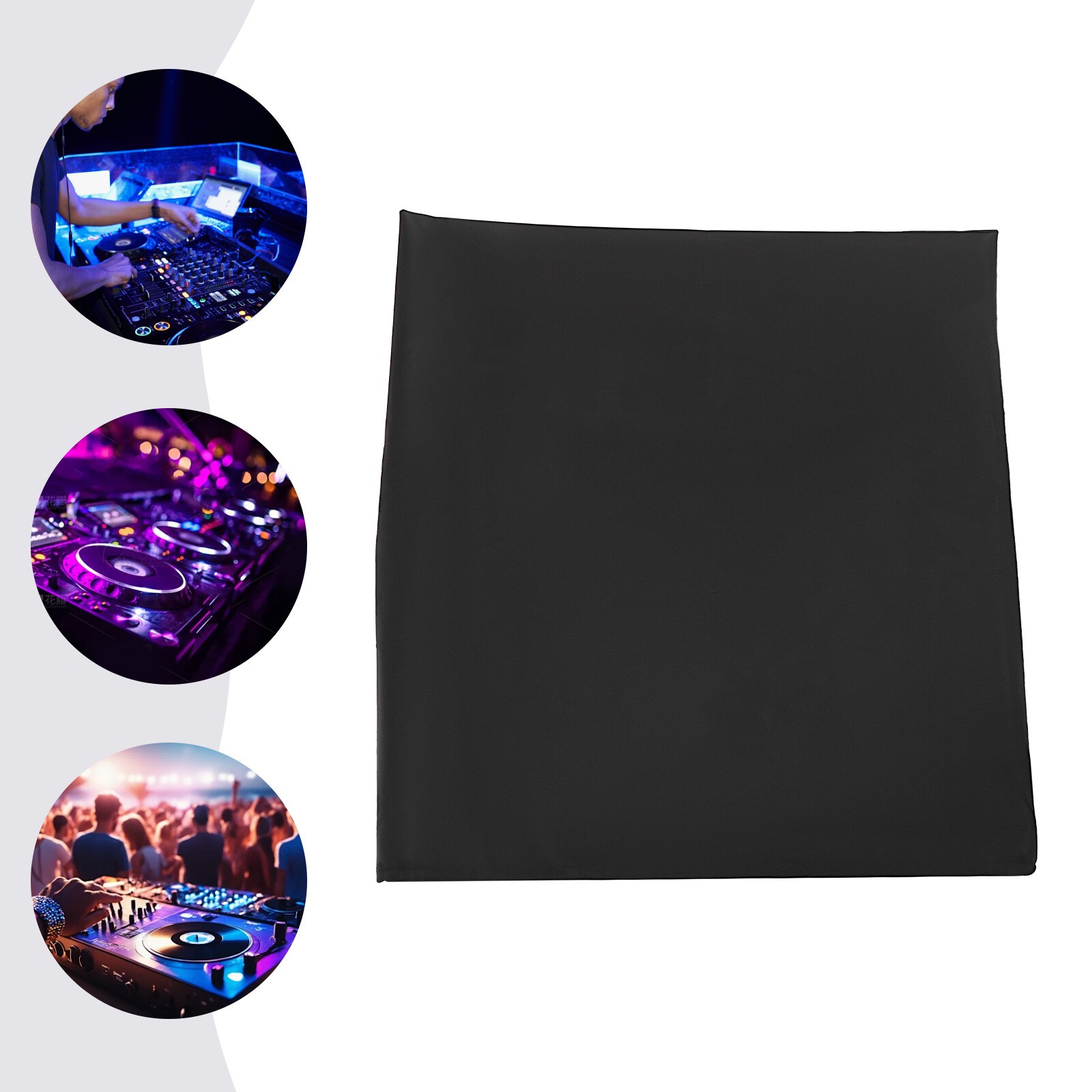 DJ Black Portable Oxford Cloth Scrim DJ Display Stand Facade Booth Event Cover