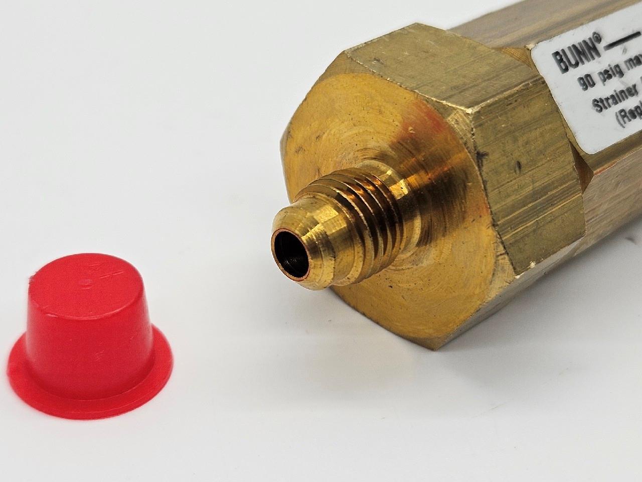 Inline Water Strainer w/ Removable Stainless Fine Screen Strainer 1/4″ Flare