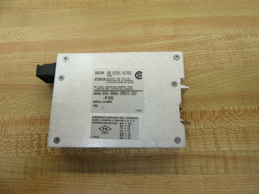 Moore Industries SIX/4-20MA/12-42DC Sig. Conditioner SIX/420MA1242DC