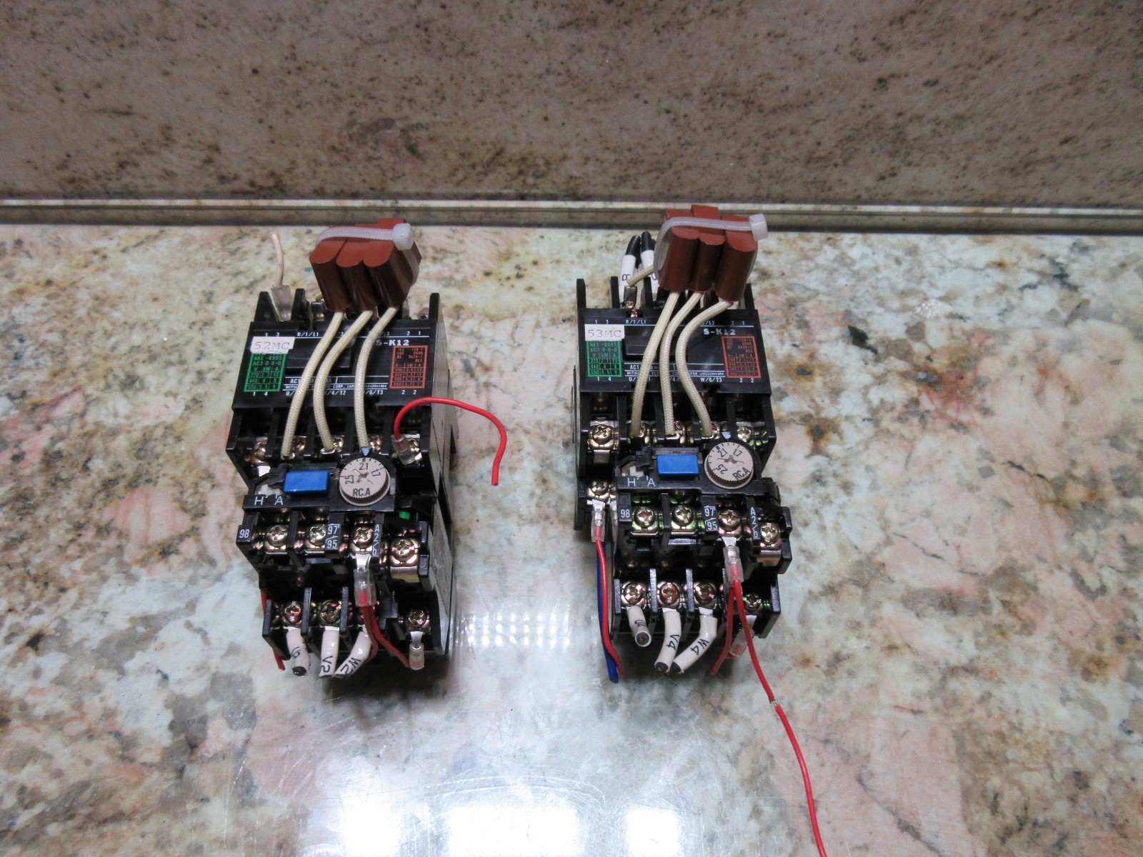 MITSUBISHI CONTACTOR S-K12 BH522Z901H04 93 X5 CNC LOT OF 2