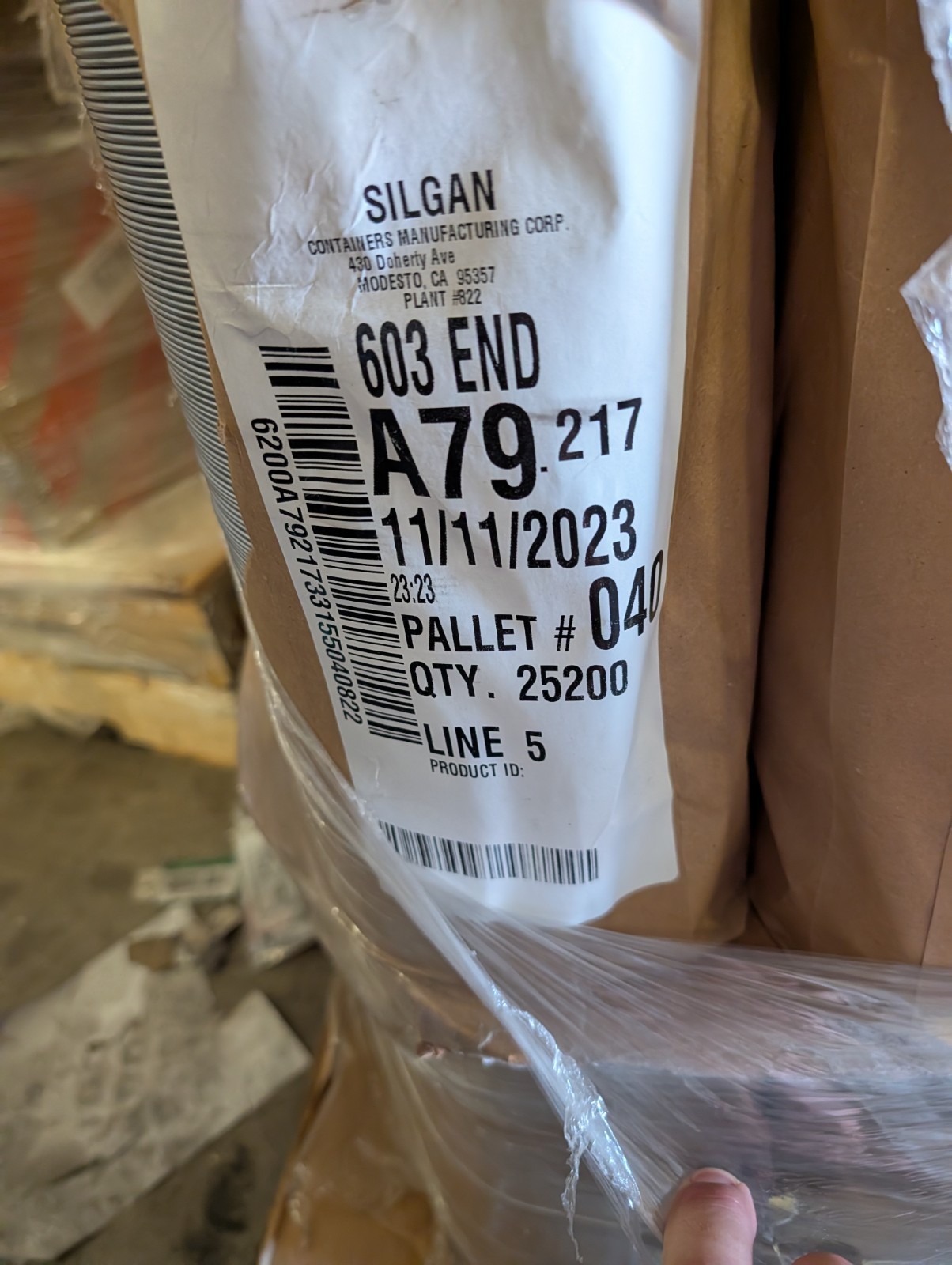 Silgan 6-3/16″ Steel Can Lid End for 603 Unlined Can (#10 Can) 603 END