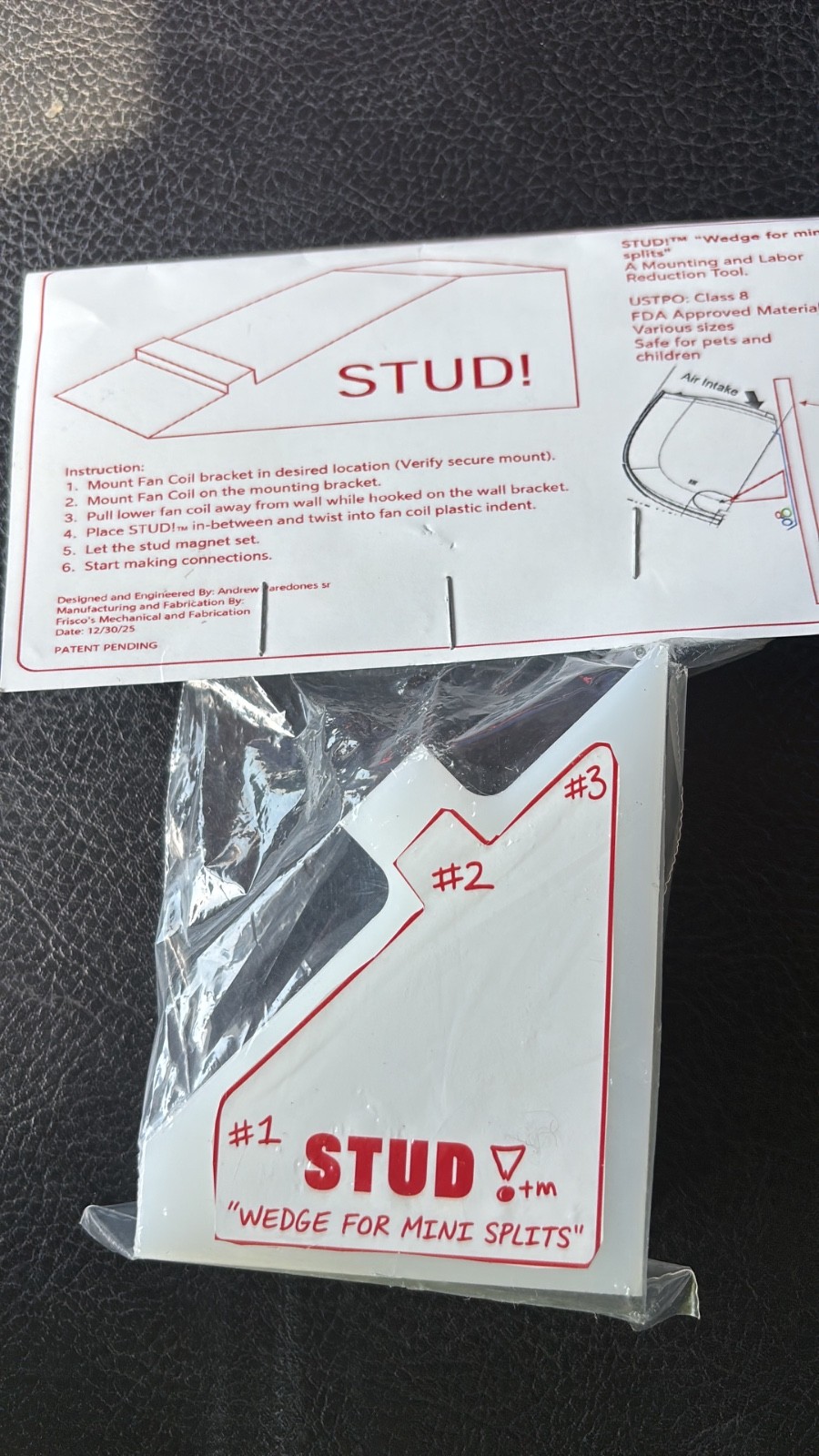 STUD! ?Wedge for mini splits? 3 positions, one tool! Mini Split Spacer