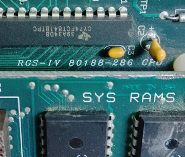 QUADTECH QTI RGS-IV 80188-286 REV.A CPU BOARD w/ QTI 34182 SYS RAMS CARD WOW!!