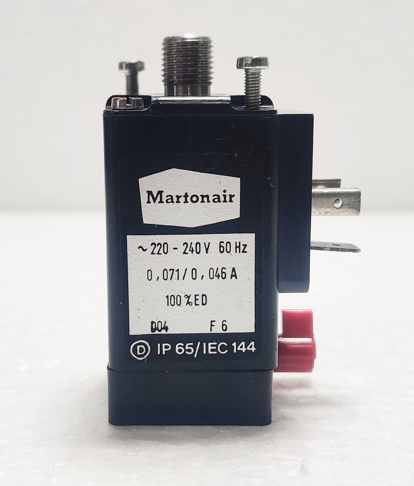 Martonair 220-240V 60Hz 0,71/0,046A 10% ED 004 F6