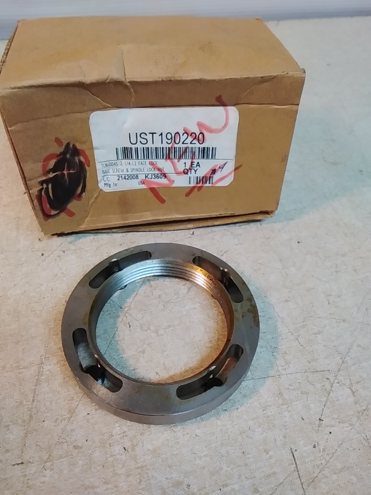 Taper Line TLN-0045 2-1/2-12 Face Lock Ball Screw & Spindle Lock Nut