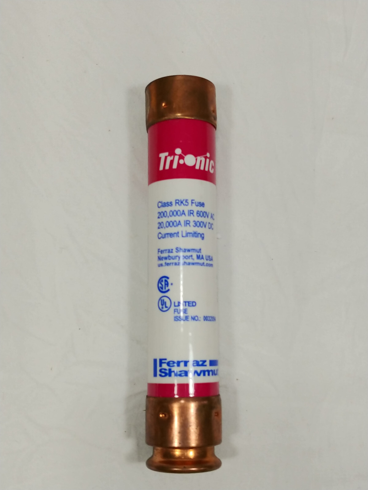 Ferraz Trionic Dual Element Time Delay 45A 600V AC 300V DC Fuse TRS45RID