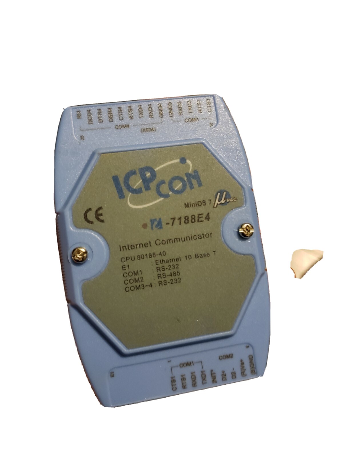 ICP CON MiniOS 7 Internet Communicator i-7188E4 ETHERNET 10 Base, RS-232 RS-485