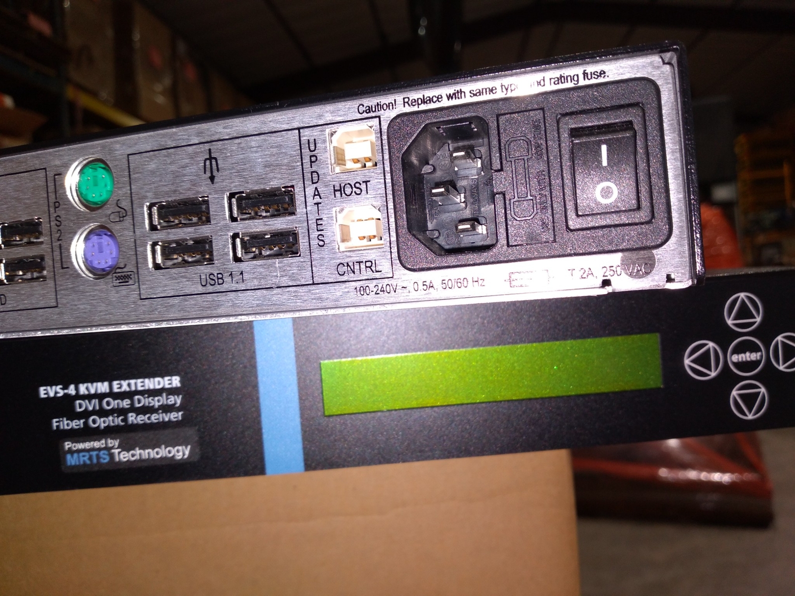 MRTS TECHNOLOGY EVS-4 KVM EXTENDER EVS-000VD4-STRX 04030936MV ThinkLogical