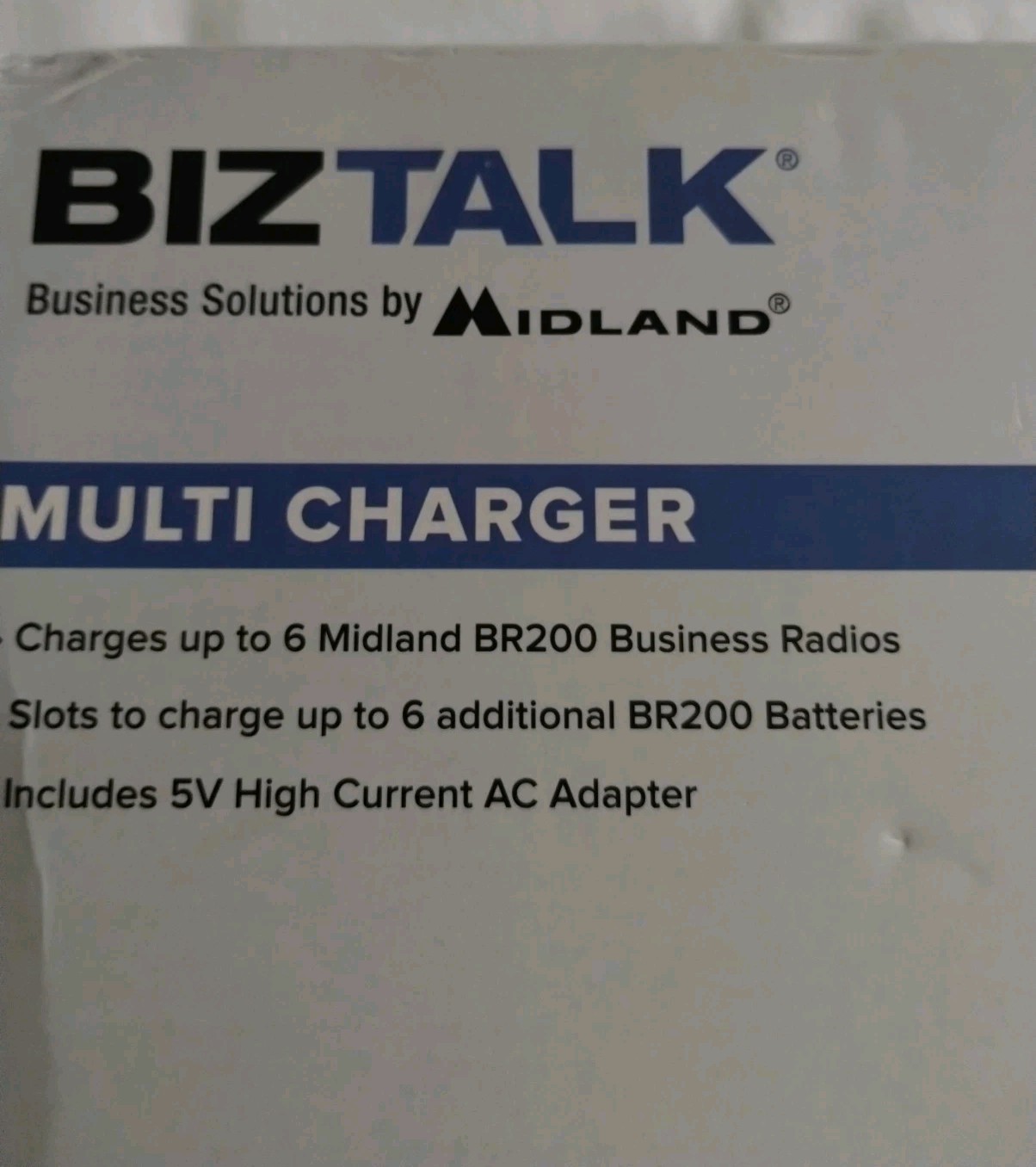 GREAT MIDLAND BGC200 MULTI CHARGER WORKS WITH BIZTALK BR200 BUSINESS RADIOS