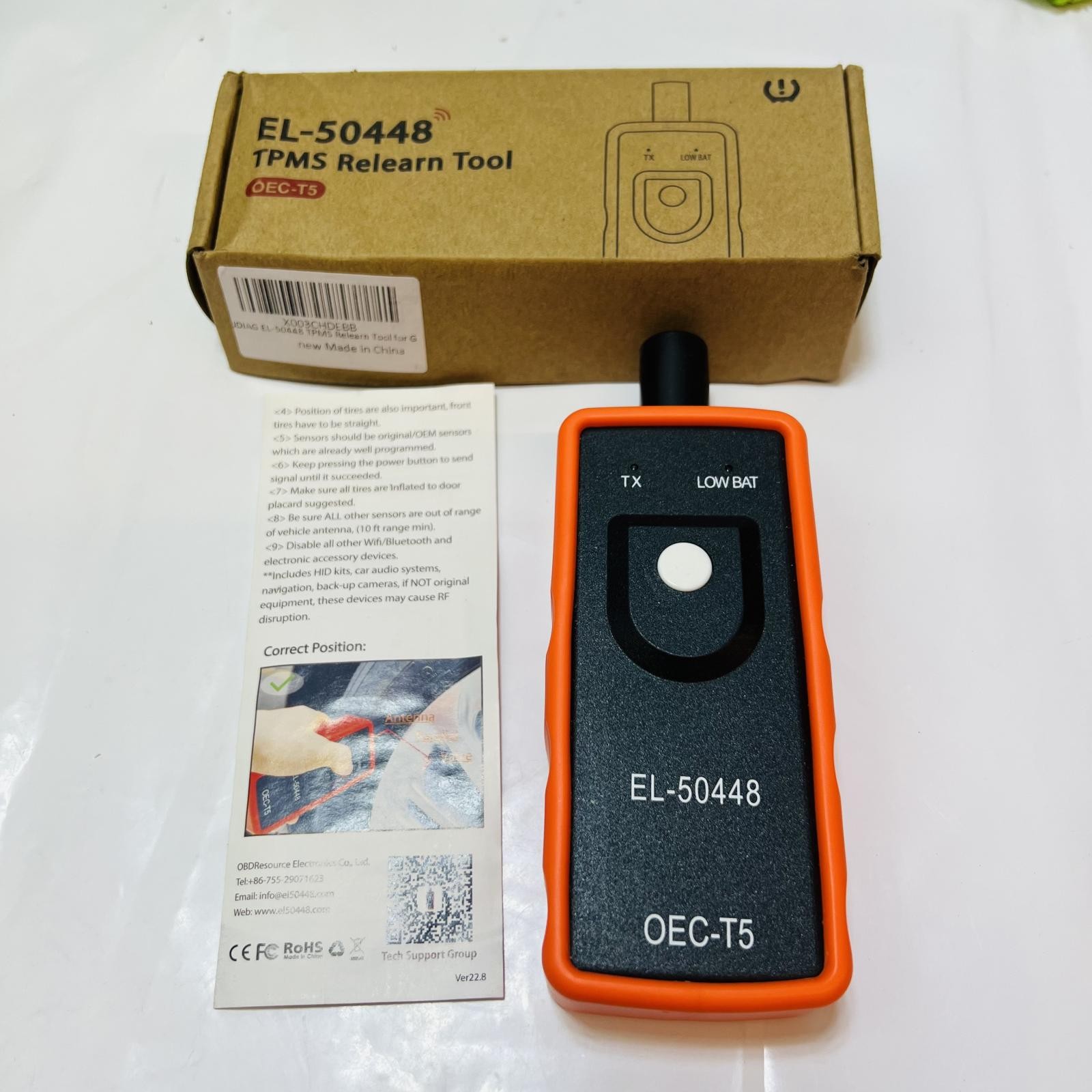 TPMS Relearn Tool & Tire Sensor Reset – OEC-T5 EL-50448 Activation Tool