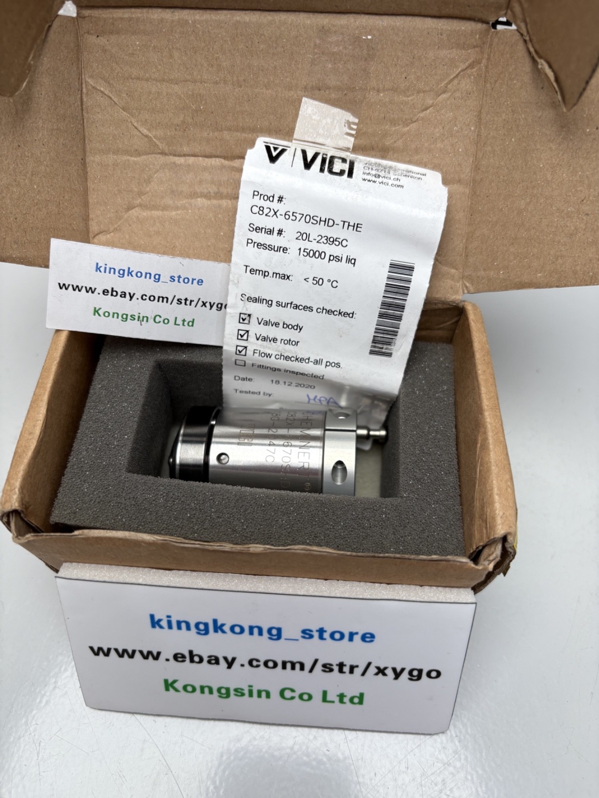 VICI C82X-6570SHD-THE PN: 6041.0001B Low- Dispersion valve 10-way valve