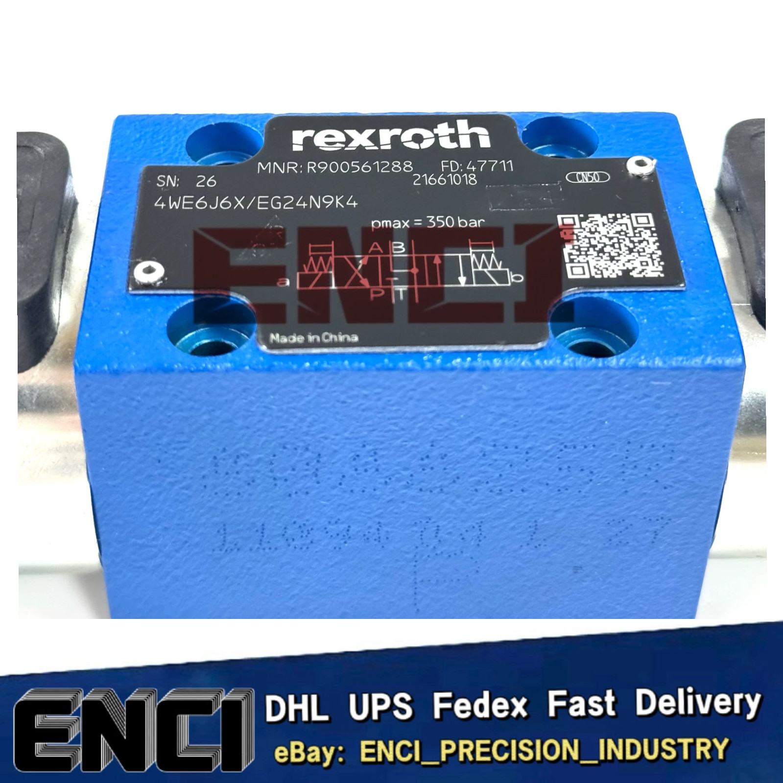 4WE 6 J6X/EG24N9K4 R900561288 Bosch Rexroth Directional Valve 4WE6J6X/EG24N9K4