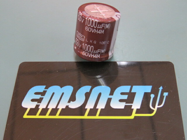 NIPPON CHEMI-CON ELXG630VSN102MP25S Qty of 30 per Lot 1000µF 63V Aluminum Ele