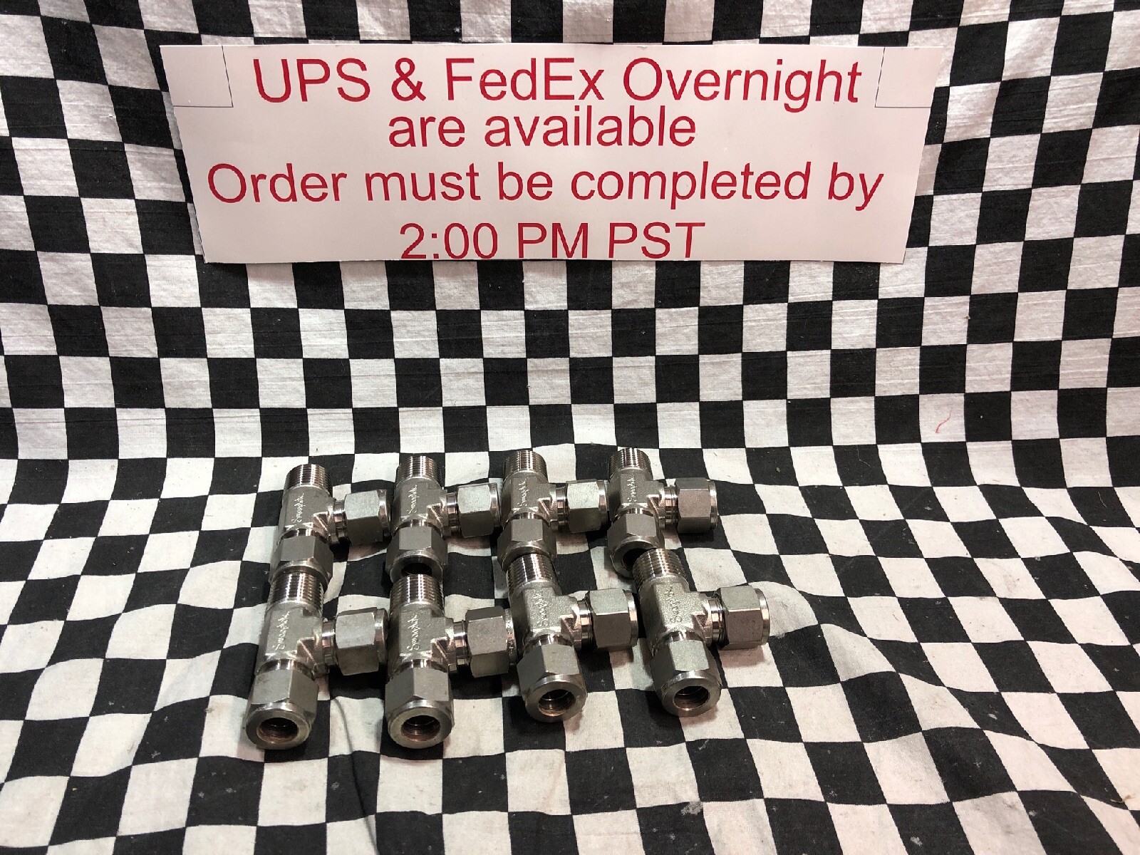 Swagelok Male Run Tee 1/2″, SS-810-3-8TMT, SS81038TMT, LOT OF 8, SHIPSAMEDAY