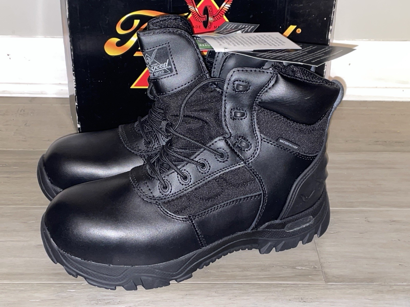 THOROGOOD Shoes 804-6190 6-Inch Work Boots Men’s 10.5 XWide Black Safety Toe