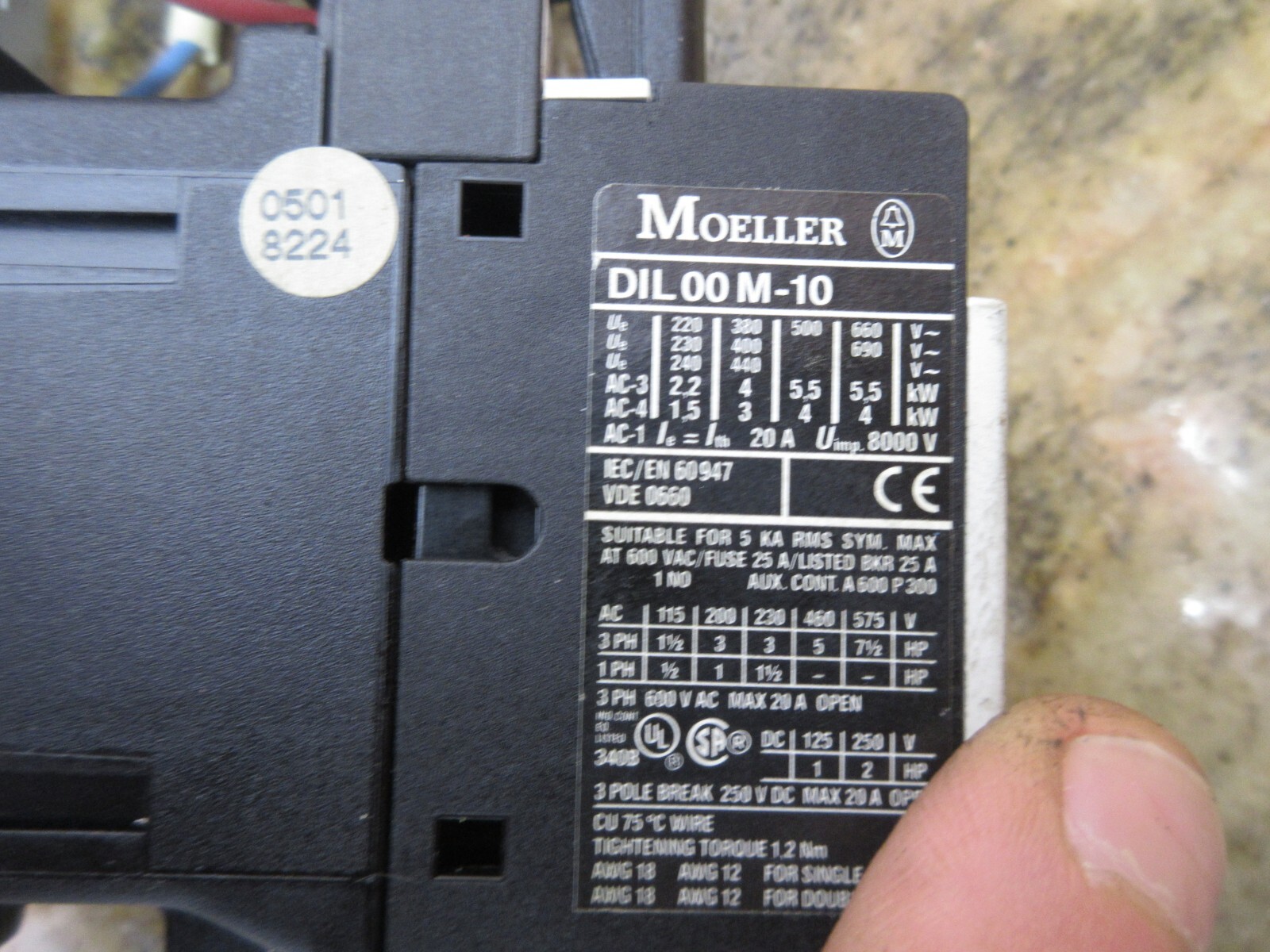 KLOCKNER MOELLER MOTOR STARTER PKZM0-4 DIL00M-10