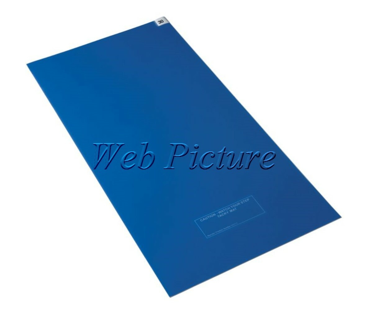 (4) Blue Disposable Tacky Mats 45″ x 36″ Acrylic Adhesive w/ 30 Sheets Per Mat