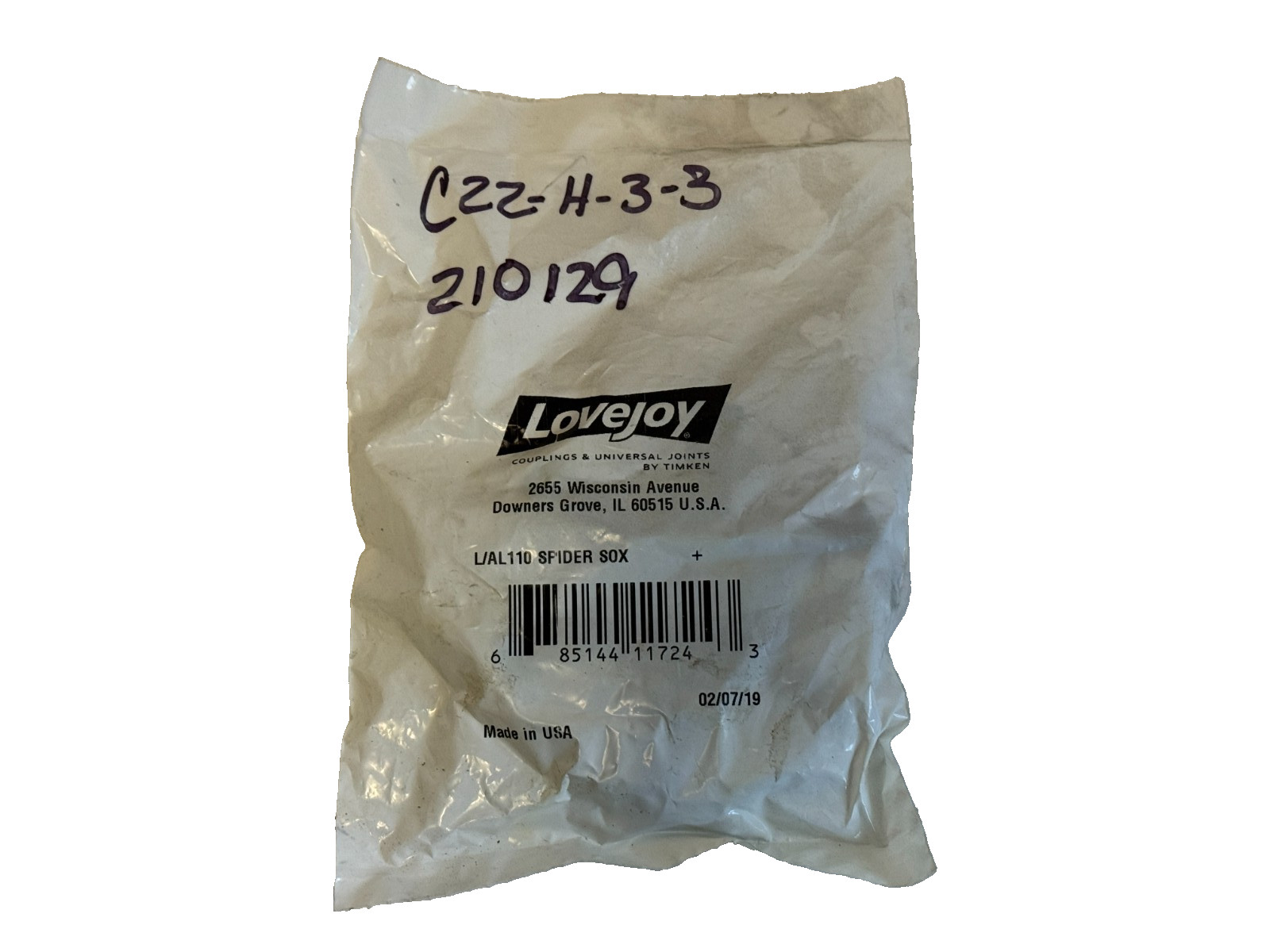 SEALED Lovejoy L/AL110 Spider Sox