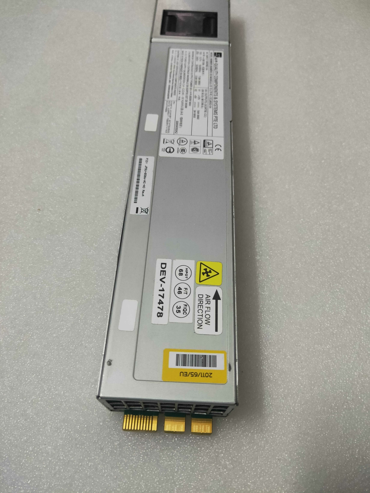 Orginal Juniper 740-070749 MX204 650W AC Power Supply For MX204-AC Tested
